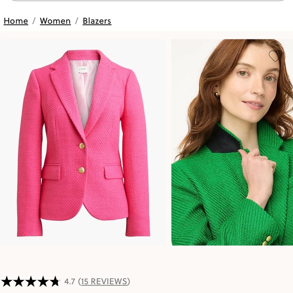 J. Crew Tweed Schoolboy Blazer - Picture 1 of 2